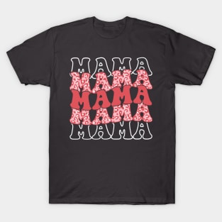 Retro Mama Shirt, Leopard Mama Shirt, Motherhood Shirt, Cute Mom Shirt,Mothers Day Gift, Mama T-shirt,Mom Life Shirt,Mama Shirt T-Shirt